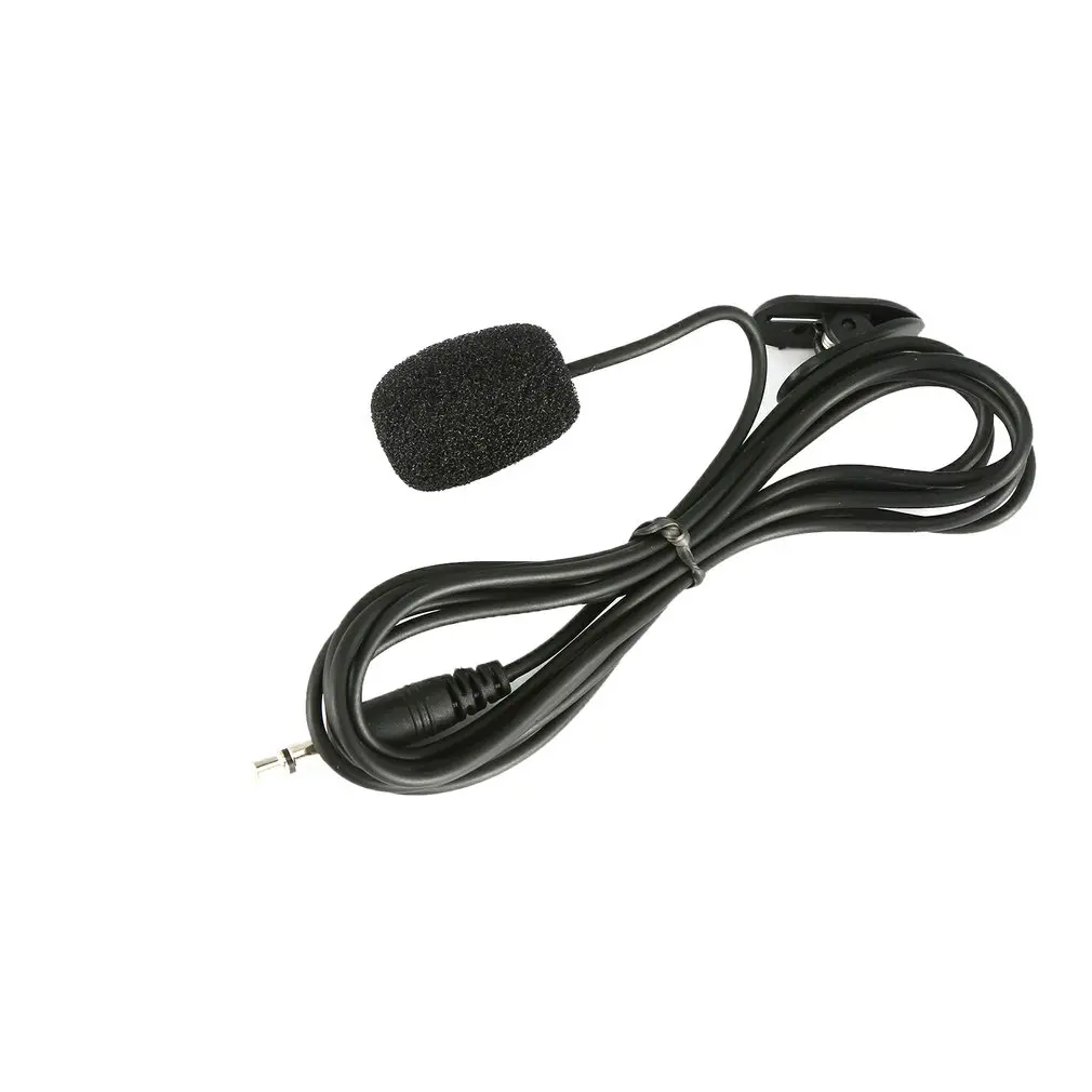 

External 3.5mm Hands-Free Wired Lapel Clip Microphone Lavalier Microphone Tie For Smartphone PC Recording Speaker