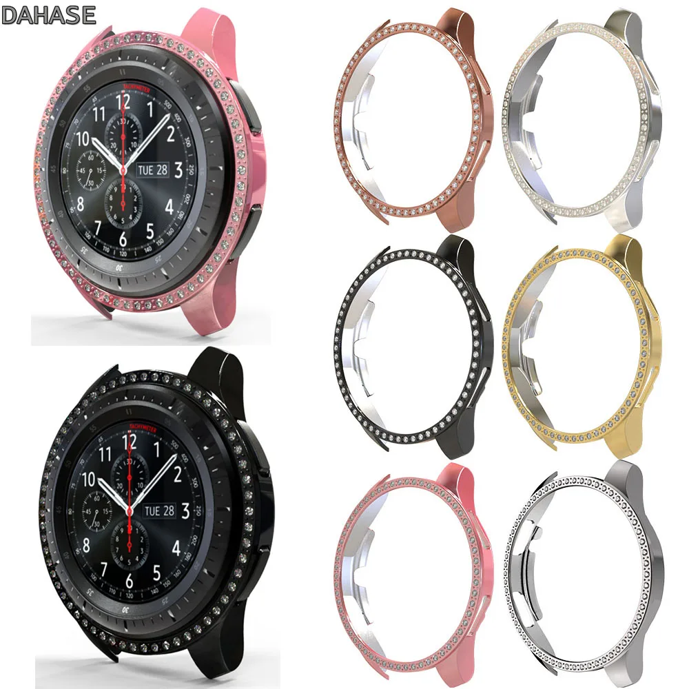 Блестящий Алмазный чехол для Samsung Galaxy Watch 42 мм 46 защитный бампер Gear S3 Frontier|Часы