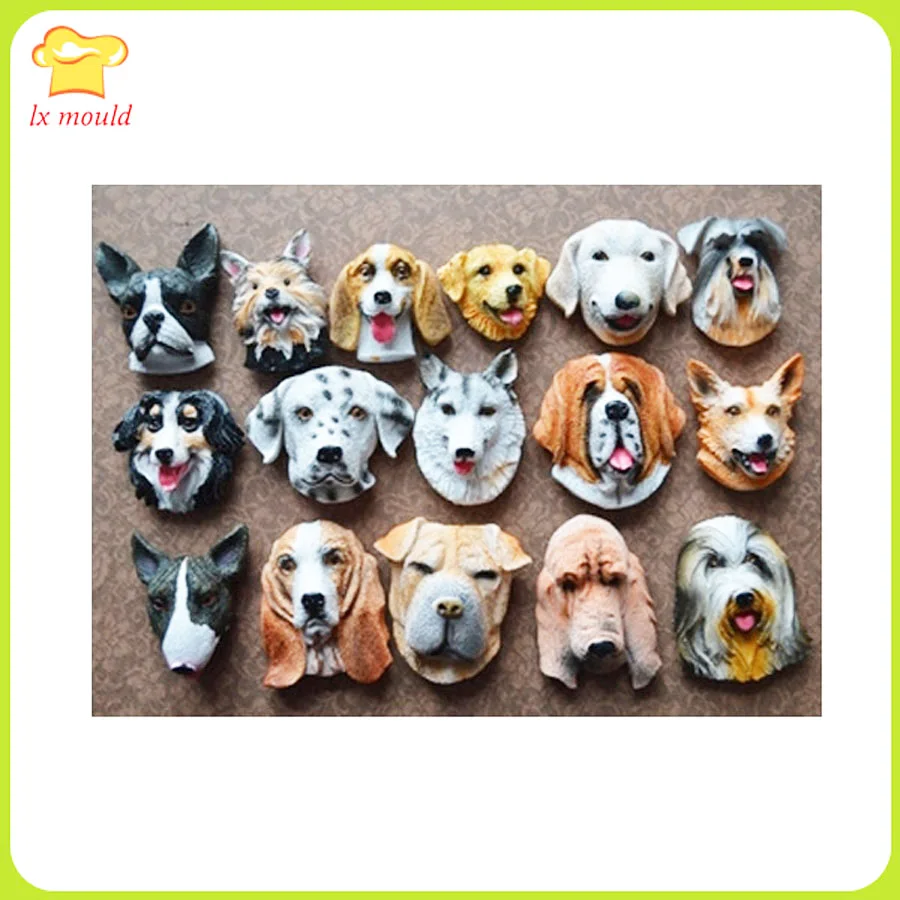 

Dog Head Chocolate Mould Cake Decorating Silicone Molds