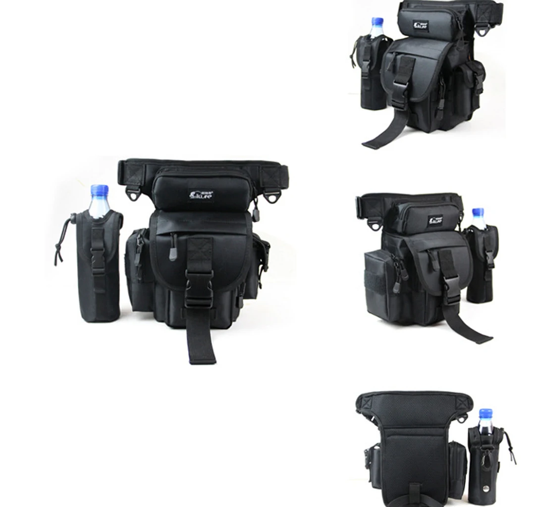 

Outdoor Fishing Tackle Bag Lure Leg Waist Pack Pole Waterproof Messenger Bag