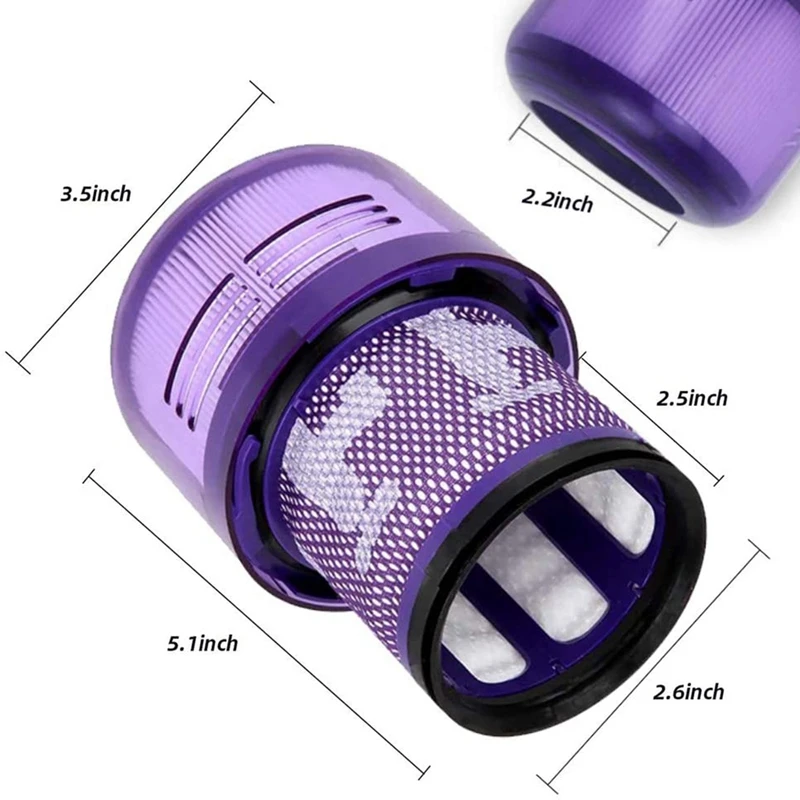 

4Pcs Hepa Filter Replacement Part for Dyson Cordless Vacuum V11 Torque Drive and V11 Filters with Clean Tool