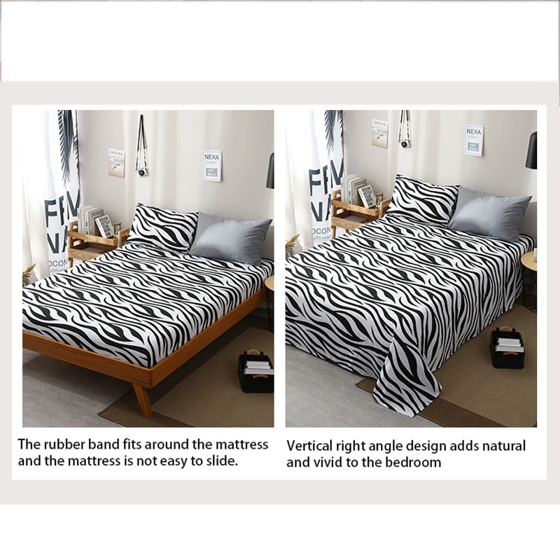 Эластичная лента простыня с принтом хит продаж постельное белье наволочкой