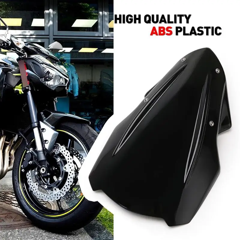 

Motorcycle Windshield Extension Protecting Windscreen Adjustable Spoiler ClampOn Wind Deflector for KAWASAKI Z900 2017 2018 2019