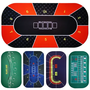 Покерный коврик Hold'Em, Техас, 1,2*0,6 м, черный Джек, игральные кости, прочная резиновая подставка для домашнего игрового стола