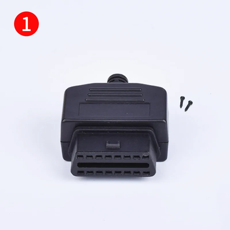 NO.1 Различные виды автомобильных OBD2 сварочный Женский Диагностический интерфейс 16pin разъем OBD2 корпус OBDII сборка - Color Name: NO.1