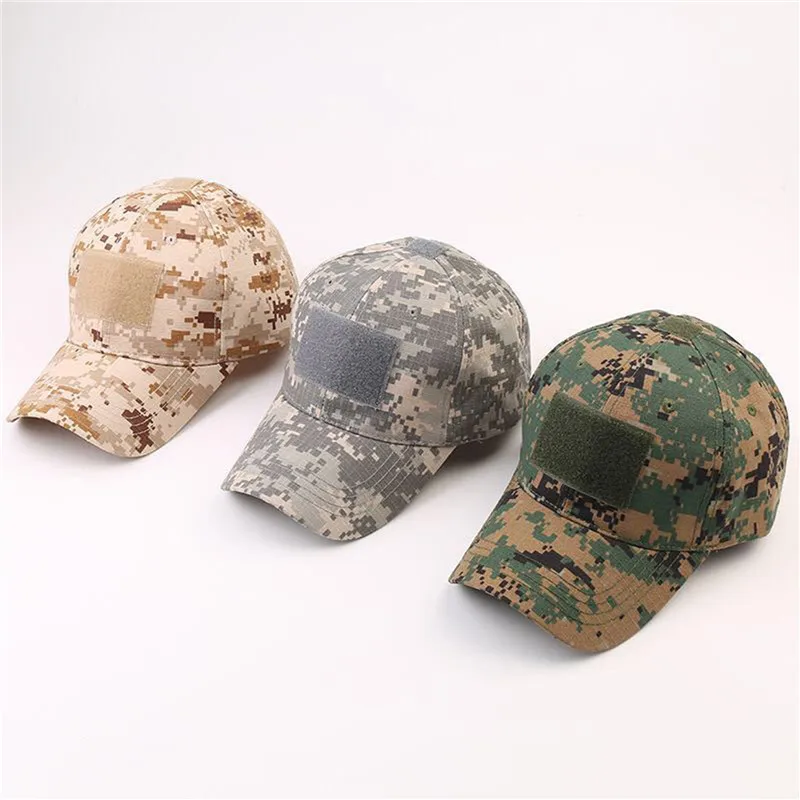 

2022 Summer Fashion Men Baseball Caps Tactical Army Camouflage Flat Cap Hats Women Men's Outdoor Visor Military Training Camo