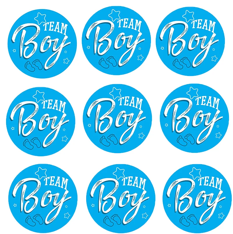 Наклейки Team Boy Girl наклейки для первого дня рождения |