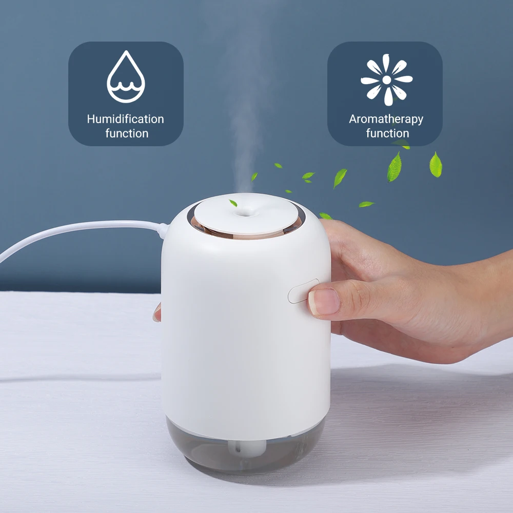 

Portable Wireless Air Humidifier Mist Maker Aromatherapy Diffuser Mute Desktop Night Light Humidifying Air Home Car USB Charging