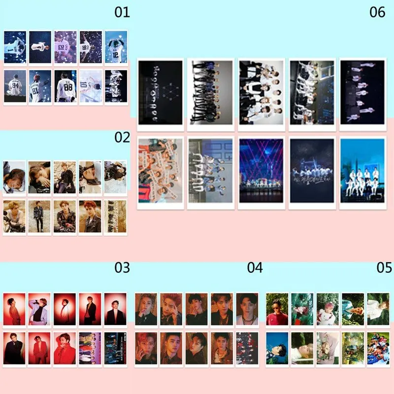10 шт./компл. Kpop EXO набор карт памяти на 8 ю годовщину LOMO 3 дюйма Lomo Card Photocard для