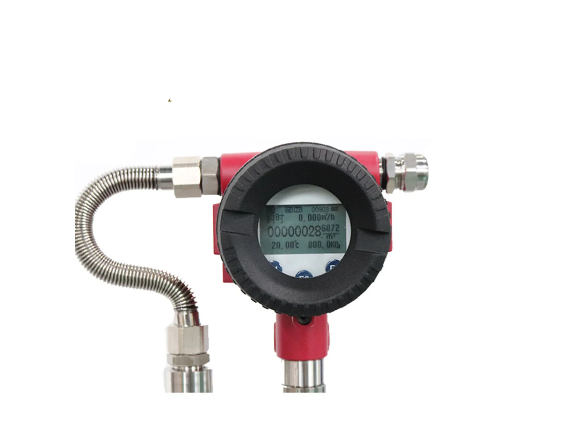 

24V vortex gas flow mete measuring air gas flow meter dn25-dn2004 tube