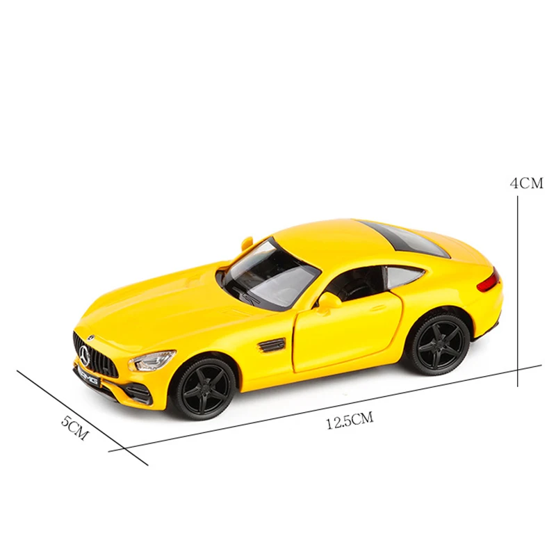 Высокая имитация 1:36 AMG GT Металлический Игрушечный Автомобиль из сплава супер