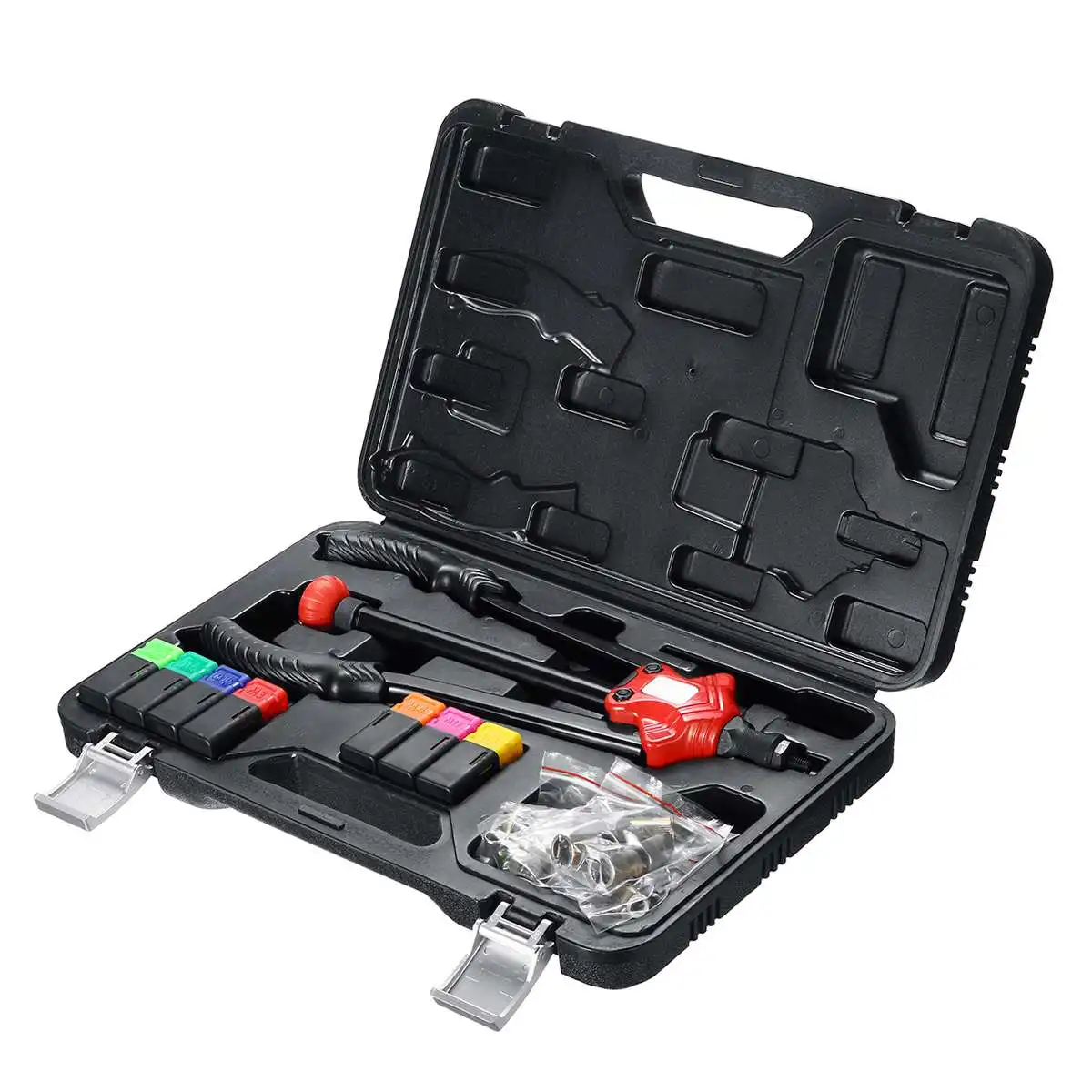

Becornce BT-601 Riveter Tools Set Nut Riveting Kits Mandrels Rivnut Nutsert Insert Accessories Home DIY Hand Tools Set Wtih Box