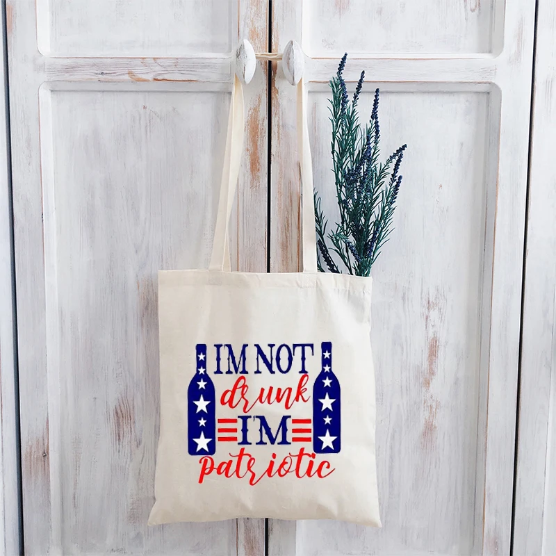 

4th of July Im Not Drunk Shirts Women Patriotic Apparel Usa Tshirt Red White Blue Vintage Print Tee Love My Country Clothes new