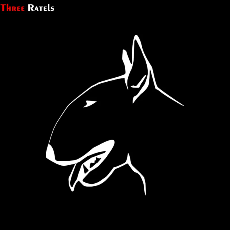 

Наклейки Three Ratels TZ-1895 #15x17,4 см I Love My Bull Terrier, стильные съемные наклейки