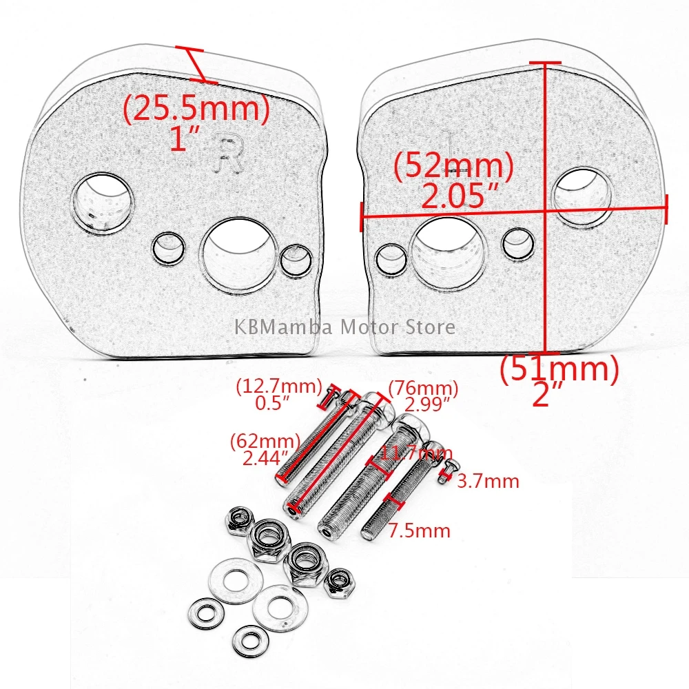 

Motorcycle Handle Bar Riser Clamp Extend Handlebar Adapter Mount For Yamaha FJR 1300 2006-2020 Handle Bar Riser Mount Clamp