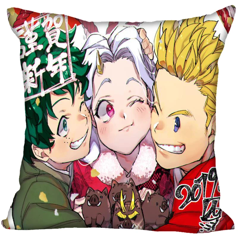 24 Декоративная Наволочка на заказ BOKU no Hero Academy квадратная Наволочка на молнии 35X35,40x40,45x45 см(одна сторона - Цвет: 24
