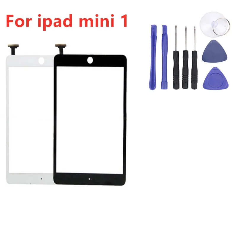 Сенсорный экран для iPad mini 1 черный и белый сенсорный дигитайзер стекло без кнопки