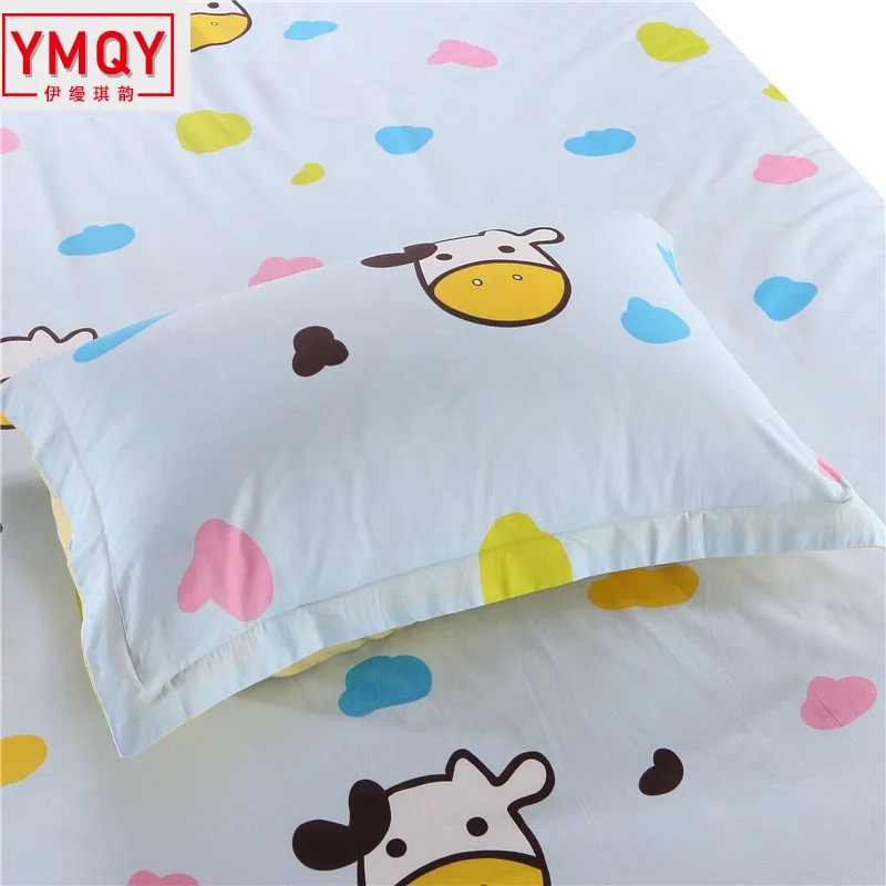 YMQY Simple cotton pillowcase for children cartoon cute fashion comfortable bedroom living room H | Дом и сад