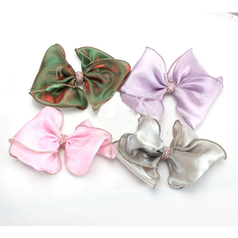 Новинка 10 метров двухцветная блестящая подарочная лента из органзы ручная