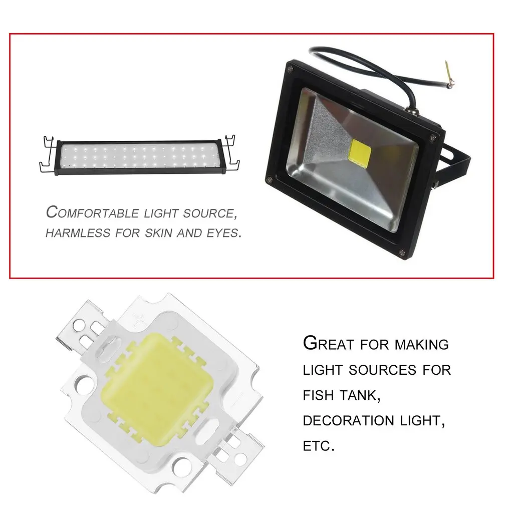 

High Power Pure White COB SMD Led Beads Chip Flood Light Lamp Bead 10W RERI889