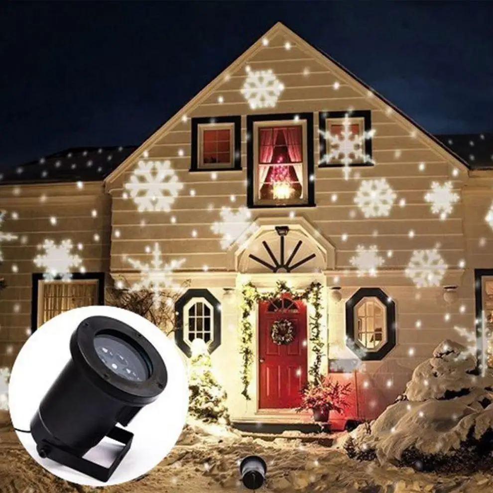 

Outdoor Waterproof Garden Tree Moving Snow Laser Light Projector Snowflake LED Stage Light Lamp for Christmas Party Lights