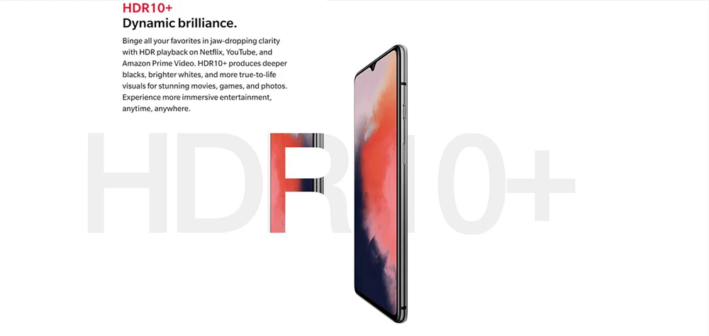 Global Firmware Oneplus 7T 8GB 128GB 256GB Mobile Phone Snapdragon 855 Plus 6.55" 48MP Triple Camera 4G Android 10.0 NFC phone