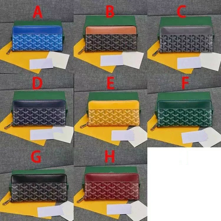 

Cartera de cuero con cremallera de moda coreana de lujo de gama alta, billetera de cuero elegante