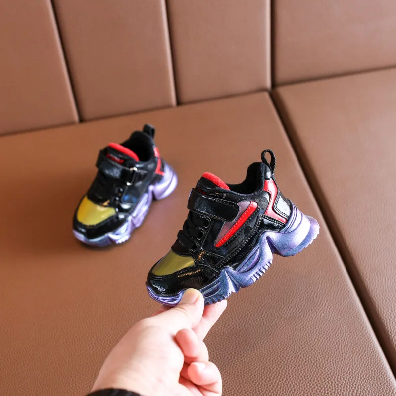 DIMI Winter Children Shoes Boys Girls Sport Shoes Short Plush Baby Sneakers Waterproof Non-slip Warm Kids Shoes Size 21-25