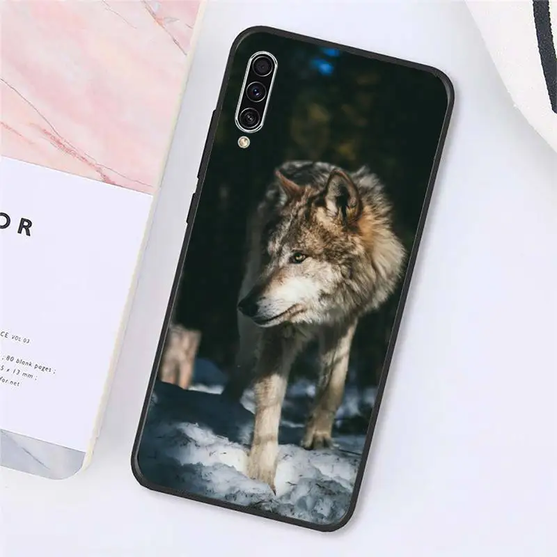 

wolf horror animal moon Phone Case For Samsung galaxy A S note 10 7 8 9 20 30 31 40 50 51 70 71 21 s ultra plus