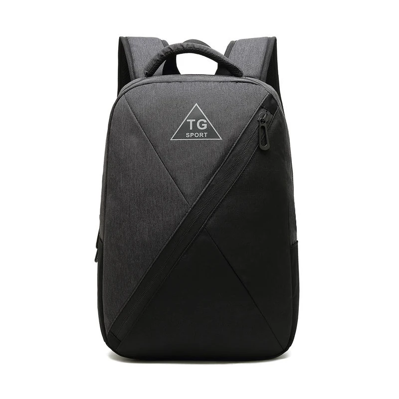 

RZTX Fashion Color Contrast Splicing Business Travel Backpack Waterproof Backpacks Usb Interface