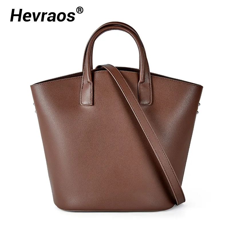 

2022 New Women Bag Genuine Leather Women Handbag Large Capacity Shopping Bags Ladies Hand Bag Tote Bucket Female Shoulder Bags