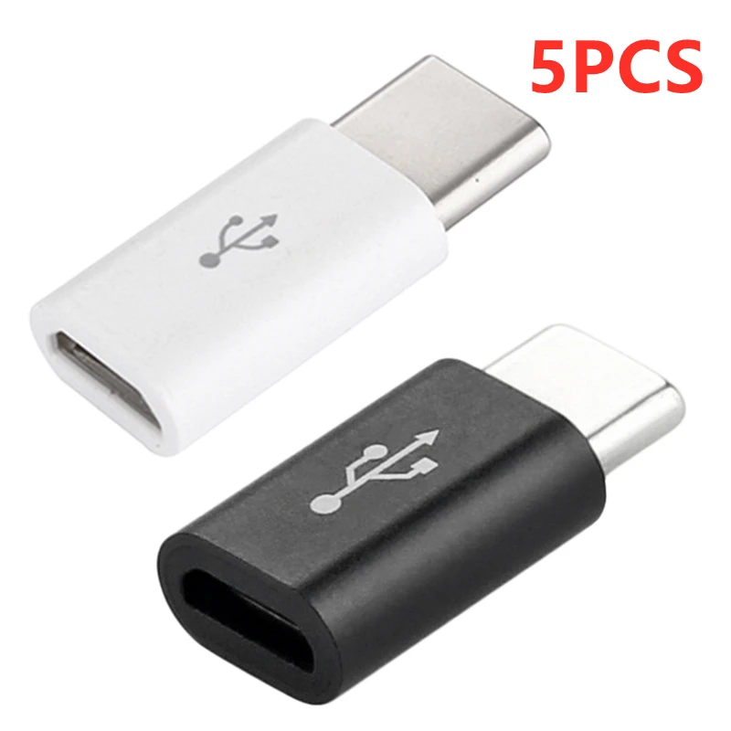 

5PCS Adapter USB Type-C Micro USB Converter Cable Type C Adapter USB Support OTG For Xiaomi Huawei HTC Oneplus LG Tablet New