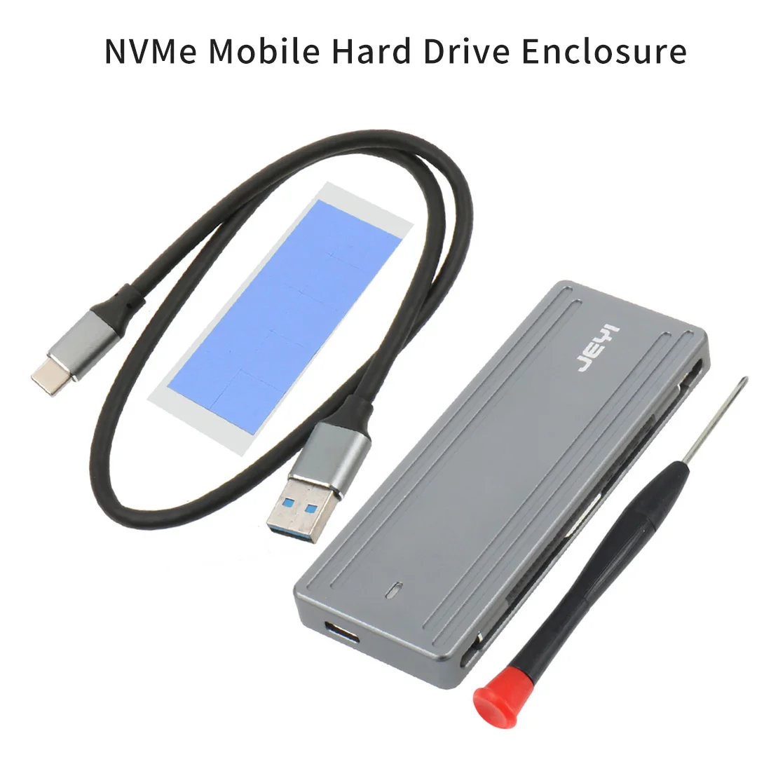 JEYI i9 GTR Aluminium TYPEC3.1 Mobile Hdd Box Optibay HDD Enclosure TYPE C m. 2 USB3.1 M.2 PCIE SSD U.2 PCI-E for 2260 2280