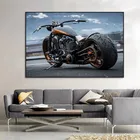 Классная картина с мотоциклом на холсте, постеры и принты с тяжелым локомотивом рыцарской мечты, особый подарок декор для комнаты мальчика
