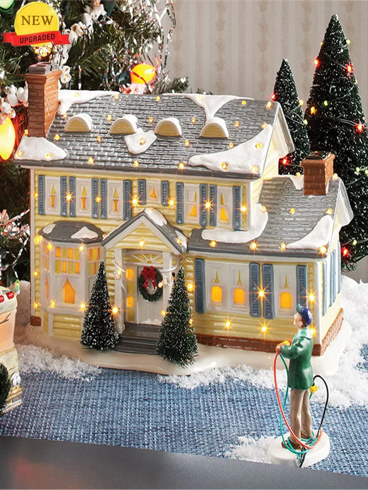 

2022 Christmas Holiday Decoration Department 56 Country Living Village Morning Dew Cottage Lit Building Christmas New Year Gifts