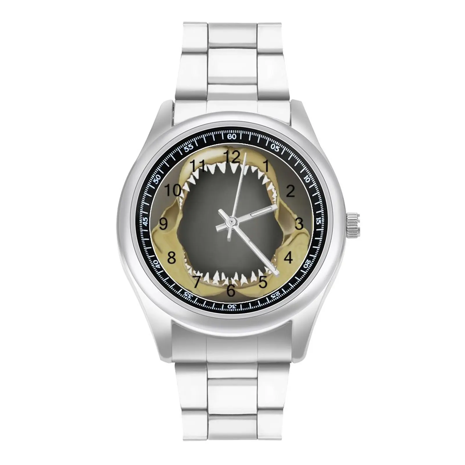 Кварцевые часы Shark Стальные наручные с фотографией для мальчиков спортивные