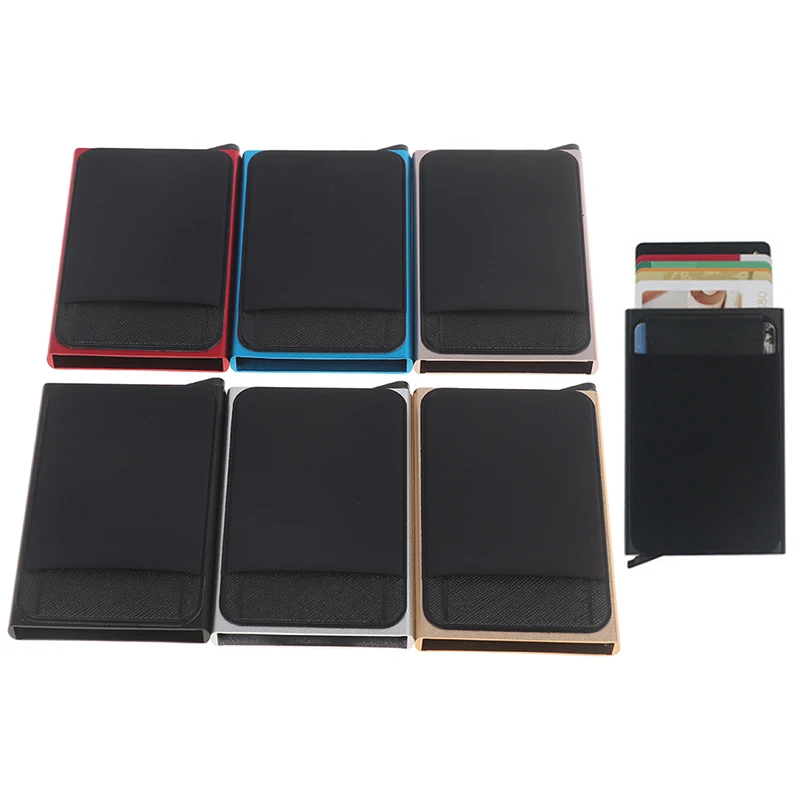 ИД RFID держателя карты мужской кожаный чехол портмоне с отделением для карт