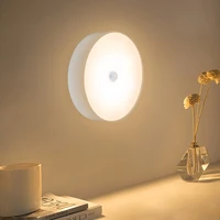 led rechargeable intelligent human body induction night light bedroom closet bedside light control night light