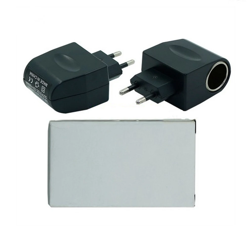 1 шт. EU AC 220V To DC 12V автомобильный прикуриватель адаптер питания черный конвертер