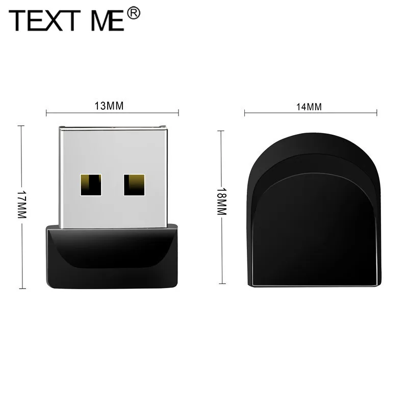 Фото USB флеш-накопитель TEXT ME Super Mini маленький 8 ГБ 16 32 64 | Компьютеры и офис