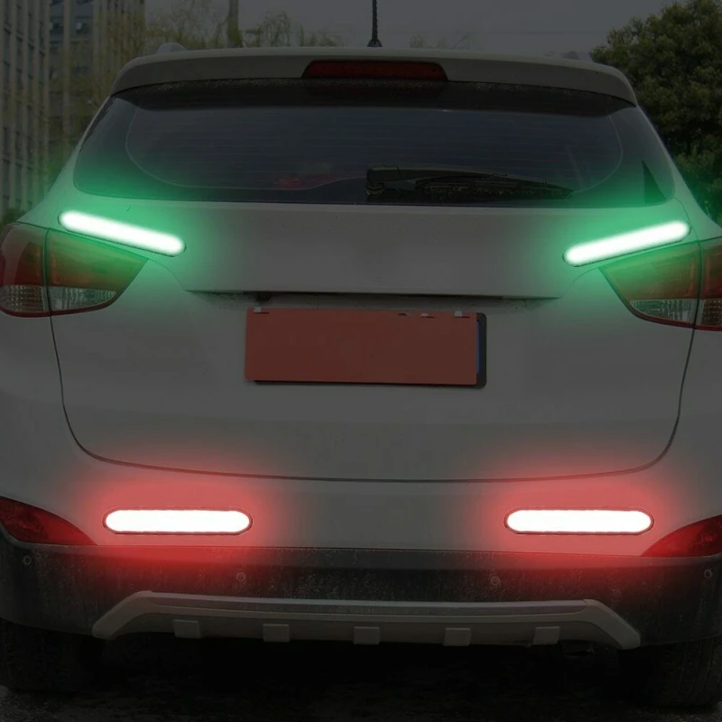 2 шт./компл. двери автомобиля стикеры сделай сам светоотражающая лента