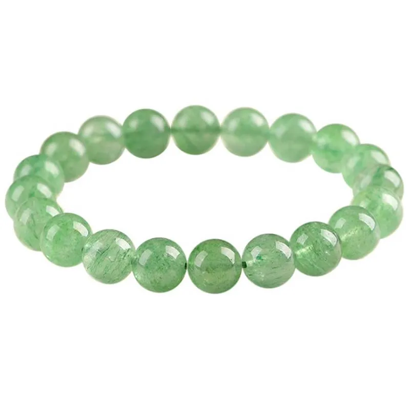 

Dropshipping Natural Green Strawberry Crystal Bracelet Beaded Bracelet Strawberry Stone Crystal Bracelet
