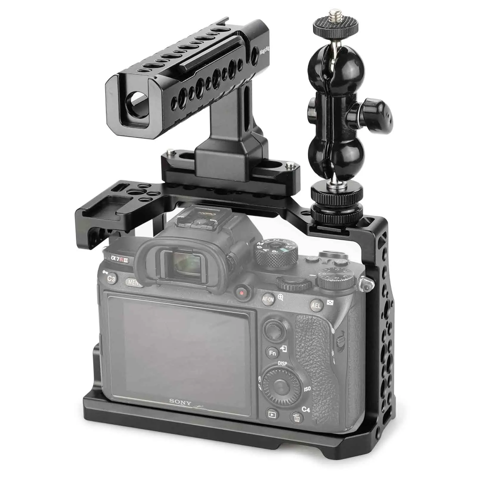 Клетка для камеры MAGICRIG DSLR с ручкой NATO и шаровой головкой Sony A7RIII /A7RII /A7II /A7III /A7SII /A7M3 |