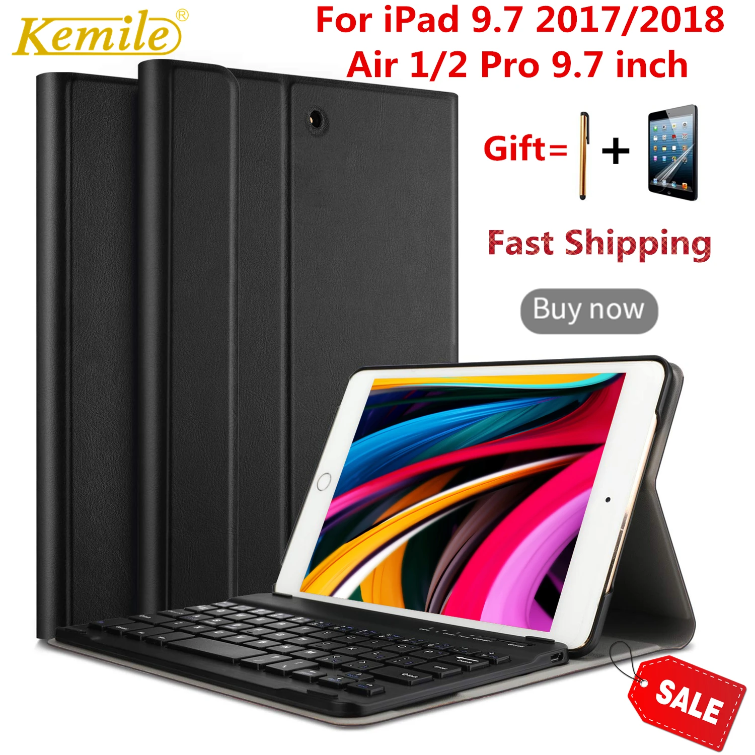 Чехол для iPad 9 7 2018 Bluetooth клавиатура Съемная 2017 Pro Air 1/2 A1893 A1954 A1822 A1823|bluetooth keyboard