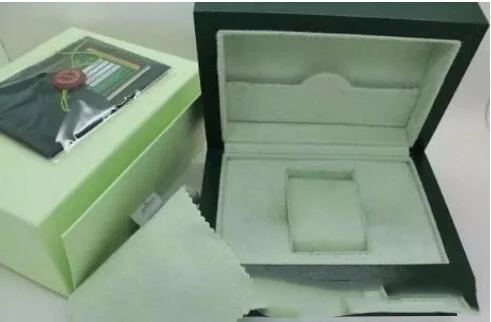 

Factory Supplier Luxury Brand Green with Original Wooden Watch Box Papers Card Wallet Boxes Cases Wristwatch AAA Watches