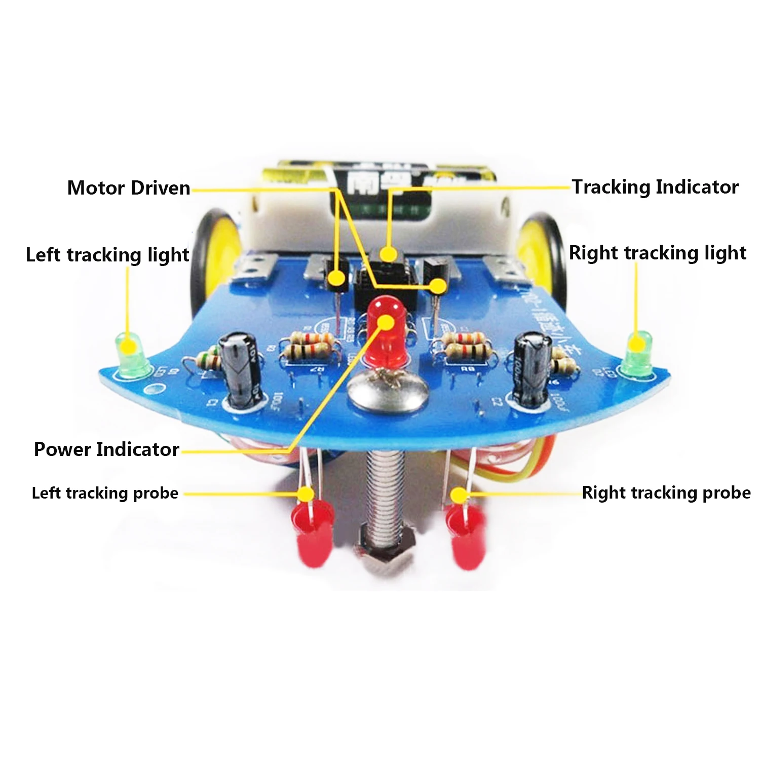 Practice Soldering Learning Electronics Kit Smart Car Project Kits Line Following Robot Kids DIY Education | Электроника