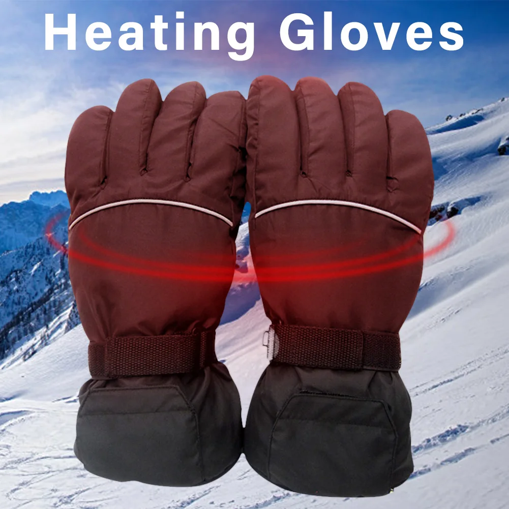 

4.5V Electric Gloves Battery Power Supply Winter Ski Cotton Heating Gloves Five Fingers Outdoor Ridding Fishing Enjoyable