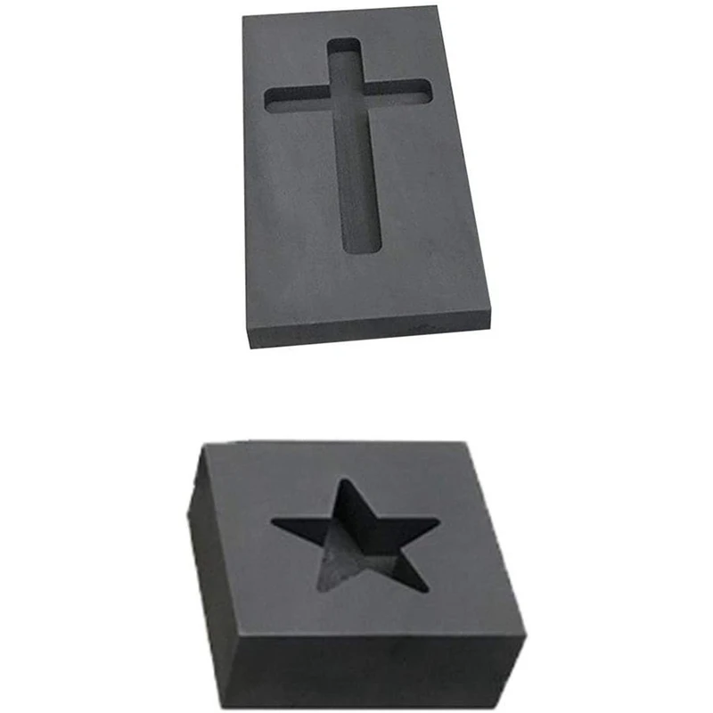 

Ingot Mold Cross Graphite Crucible Mold Melting Gold Silver Nonferrous Metal Casting Refining Scrap Jewelry