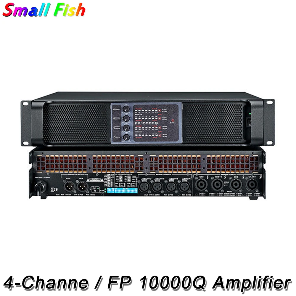 4-Channe / FP 10000Q เครื่องขยายเสียง Disco DJ สายอาร์เรย์ระบบเสียง Professional FP ซับวูฟเฟอร์สำหรับปาร์ตี้คลับ KTV บาร์