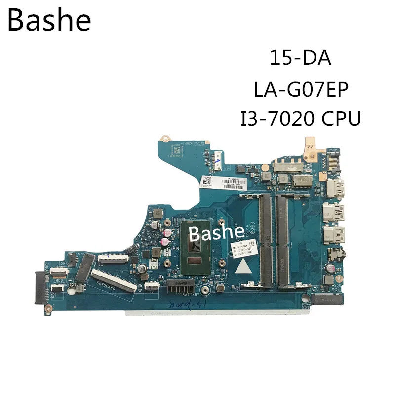 Материнская плата для ноутбука HP 15-DA встроенная видеокарта I3-7020 CPU LA-G07EP полный